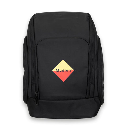 Madlug Premium Tech Backpack in Black.