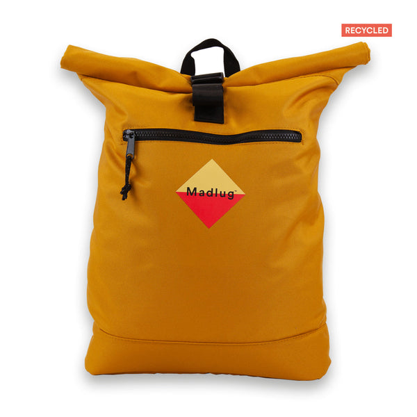 Mustard Yellow Roll Top ECO Backpack